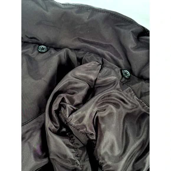 Lands End Thick Down Puffer Vest Womens LARGE Black Feather insulated Jacket ECU - Picture 9 of 9